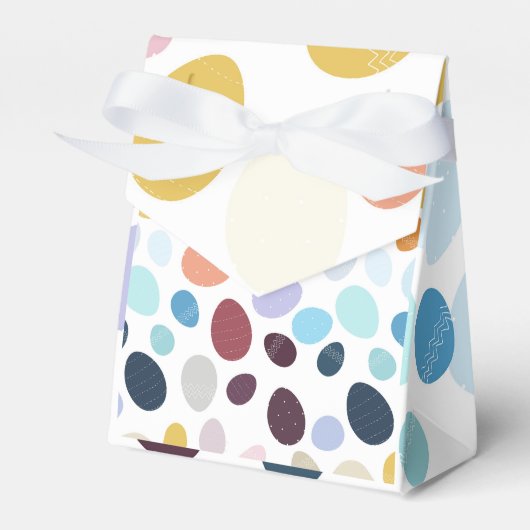 イラストレーション（グラデーションの色の卵）。 フェイバーボックス (正面サイド)