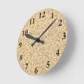 イラストレーション ラウンド壁時計 (傾斜)