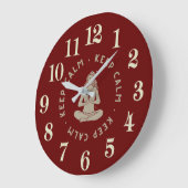 イラストレーション ラージ壁時計 (傾斜)