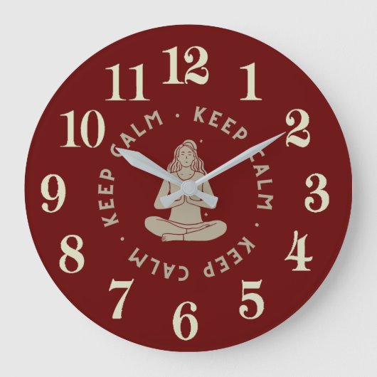 イラストレーション ラージ壁時計 (正面)