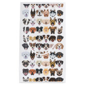 イラストレーション – 多くの笑いとかわいらし犬 スモールペーパーバッグ (正面)