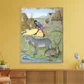 イラストレーション「書」よりシンプル キャンバスプリント (インサイチュ (リビング))