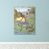 イラストレーション「書」よりシンプル キャンバスプリント (インサイチュ (ウッドフロア))