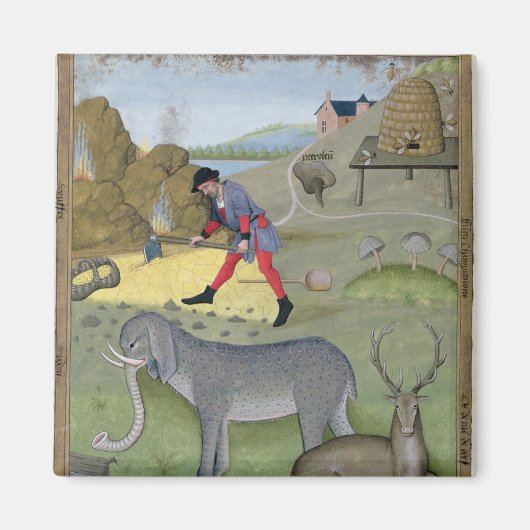 イラストレーション「書」よりシンプル マグネット (正面)