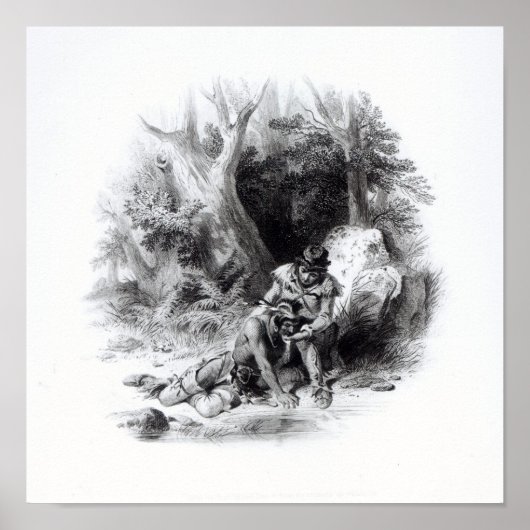 イラストレーション「最後のモヒカン」 ポスター (正面)