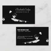 イラストレーション（白黒） 名刺 (正面/裏面)