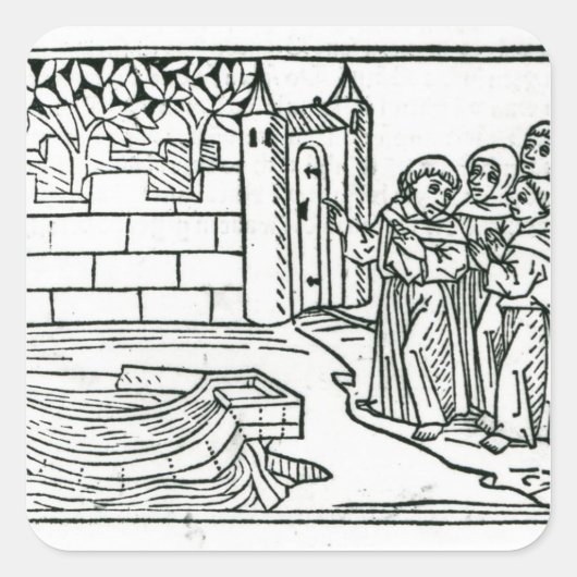 イラストレーション「聖ブレダンの航海」より スクエアシール (正面)