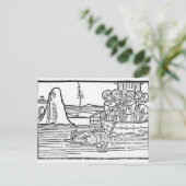 イラストレーション「聖ブレダンの航海」より ポストカード (スタンド正面)