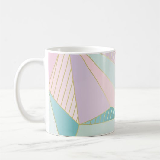 (イラストレーション)金ゴールド行の背景、抽象芸術arti コーヒーマグカップ (左)