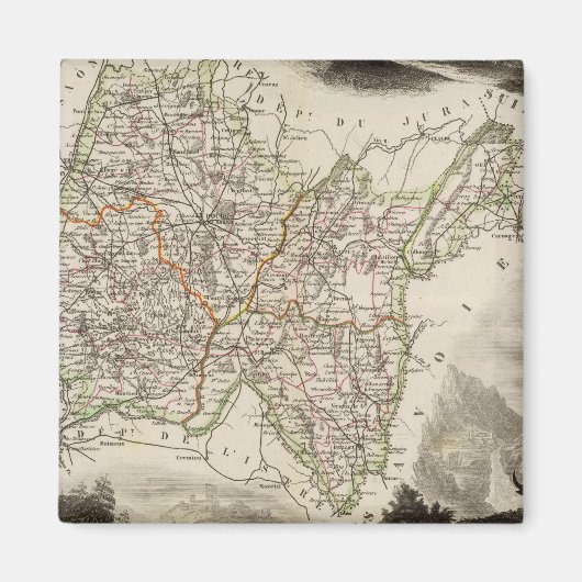 イラストレーション、風景 マグネット (正面)