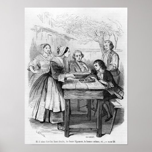 イラストレーションfrom 'L'Emile' ポスター (正面)