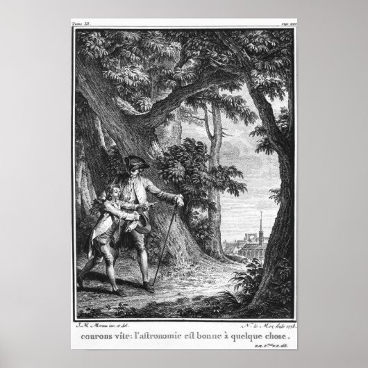 イラストレーションfrom 'L'Emile' ポスター (正面)