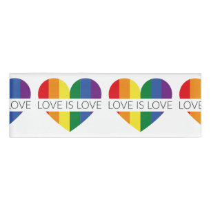 イラストレーションLGBT愛は愛です 名札
