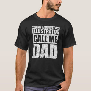 イラストレータお気に入りのーが私をパパ父と呼ぶ Tシャツ