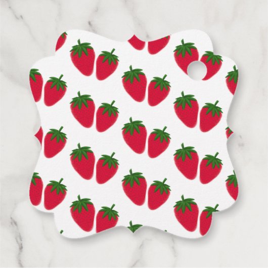 イラスト付きいちごジャムのギフトタグ フェイバータグ (裏面)