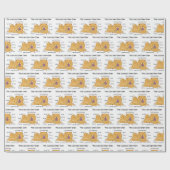 イラスト付きのチャウチャウ ラッピングペーパー (フラット)