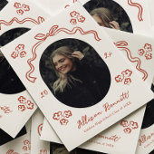 イラスト付きの卒業お知らせ 招待状