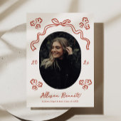 イラスト付きの卒業お知らせ 招待状