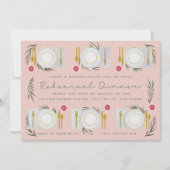 イラスト付きテーブルリハーサルディナー 招待状 (正面)