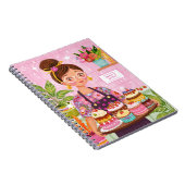 イラスト付き料理ノート - オーダーメイド料理レシピ ノートブック (右側)