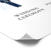 イラスト付き水彩画 ウェディングデイ タイムライン サイン (角)