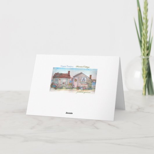 イラスト付き ライトハウス ガーデン オーダーメイド バースデー カード (裏面)