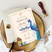 イラスト入りのムスリムペコック ニッカ インビテーションカード 招待状