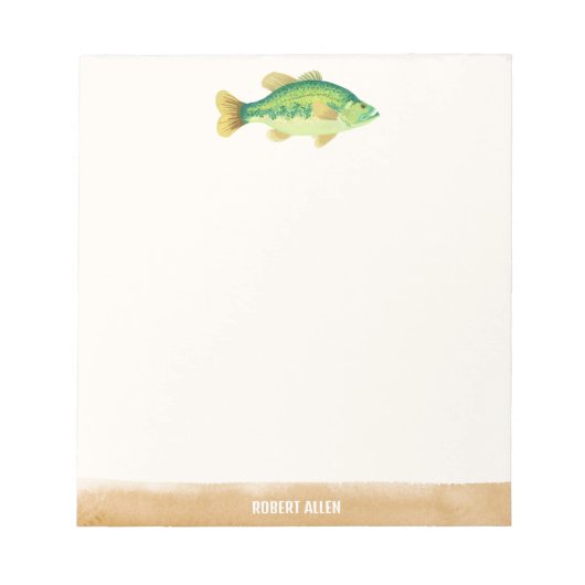 イラスト入りの魚のノートパッド 大漁 ノートパッド (正面)