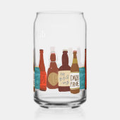 イラスト入りビール瓶 父の日 ガラス缶 (裏面)