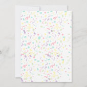 イラスト入りマルグリータライム メキシカン ブライダル フィエスタ 招待状 (裏面)