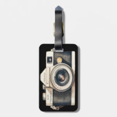 イラスト入り一眼レフカメラ プロの写真家 ラゲッジタグ (裏面縦)