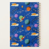イラスト入り宇宙パターンのプランナー プランナー手帳 (裏面)
