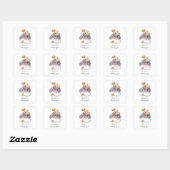 イラスト入り オーダーメイド 卵 砂糖 キッチン バーカースティッカー スクエアシール (シート)
