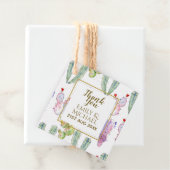 イラスト水彩のサボテンフィエスタ感謝祭名前 フェイバータグ (インサイチュ)