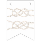 イラスト結び目バンティングバナー フラッグ - タン (第1の旗)