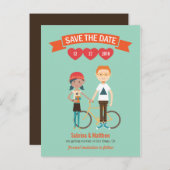 イラスト カップル ポートレート ウェディング 案内ポストカード (正面/裏面)