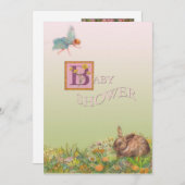 イラスト ベビーシャワー マジカル インビテーション (正面/裏面)