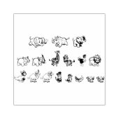 イラスト – 動物 – 齧歯動物 – 漫画にかわいい ラバースタンプ (インプリント)