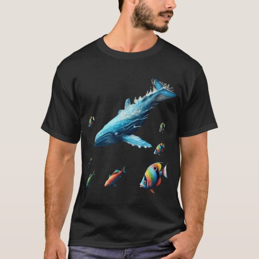 イラスト 魚 海のマス Tシャツ (正面)