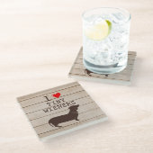 イラチニーウィーナーズダッおもしろいシュントミーム ガラスコースター (アングル)