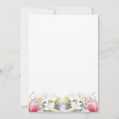 イラック・ワイルドフラワーロマンチック結婚式招待状 セーブザデート (裏面)