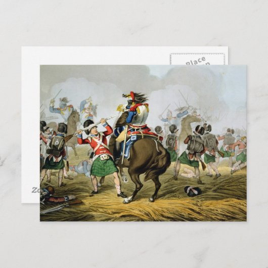 イラフランスのー・ウォーターの戦いのキュイラシェ ポストカード (正面/裏面)