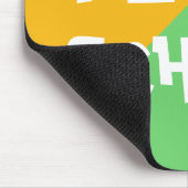 イラブカラフルスクールボーイブルーカスタム文字 マウスパッド (コーナー)