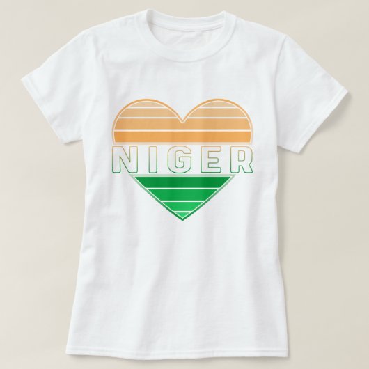 イラブニジェルニゲリエンハート Tシャツ (デザイン正面)
