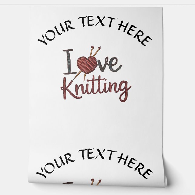 イラブパーソナライズされた編み物デザイン編集文字 壁紙 (ほどく)