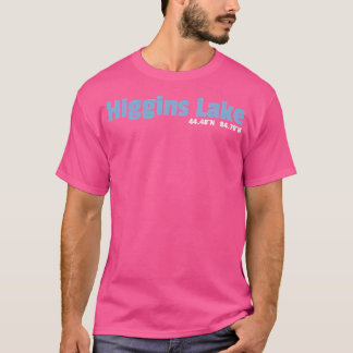 イラブヒギンズ湖デザインミシガンキャンピングギフト Tシャツ