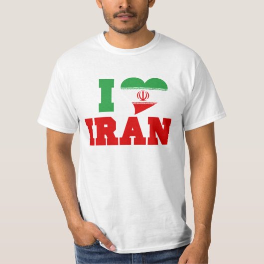 イランが大好き Tシャツ (正面)