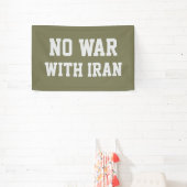イランとの戦争反対 バナー 横断幕 (インサイチュ)
