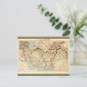 イランとアフガニスタンの古日本のい地図（1941年） ポストカード (スタンド正面)