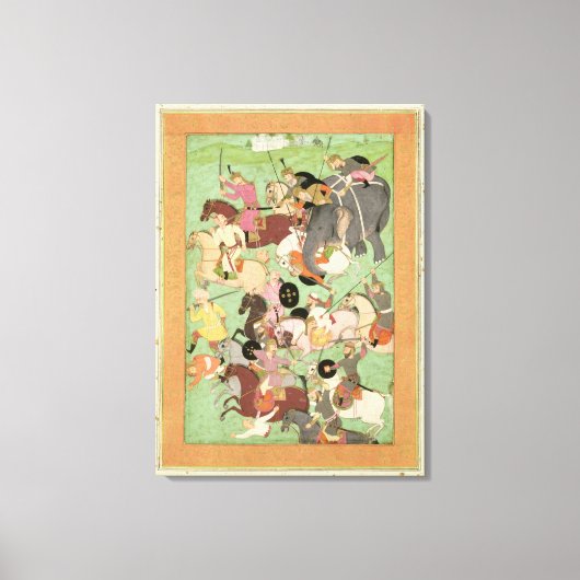 イランとトゥランの力の間の戦い， illus キャンバスプリント (正面)